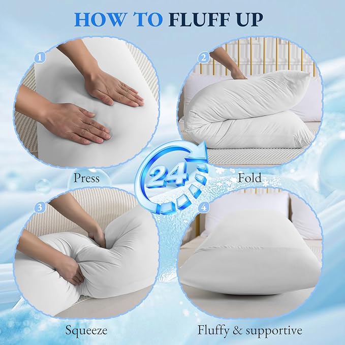 ELNIDO QUEEN Cooling Body Pillow Insert - Image 8