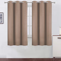 Cappuccino Thermal Blackout Curtains/38 x 63 Inch/Set of 2 Panels Room by Lemomo