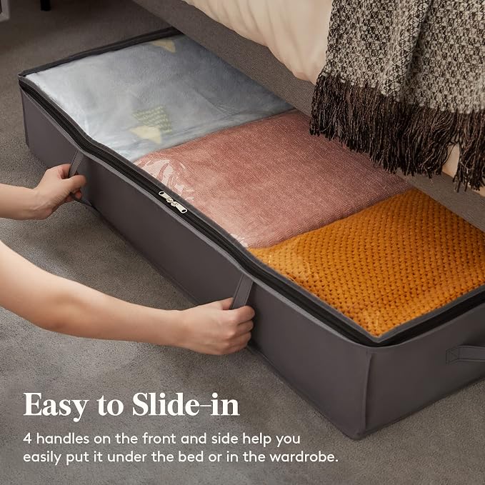 Lifewit Under Bed Storage Containers 4 Pack, Large Capacity Blanket Storage Bags - Image 3