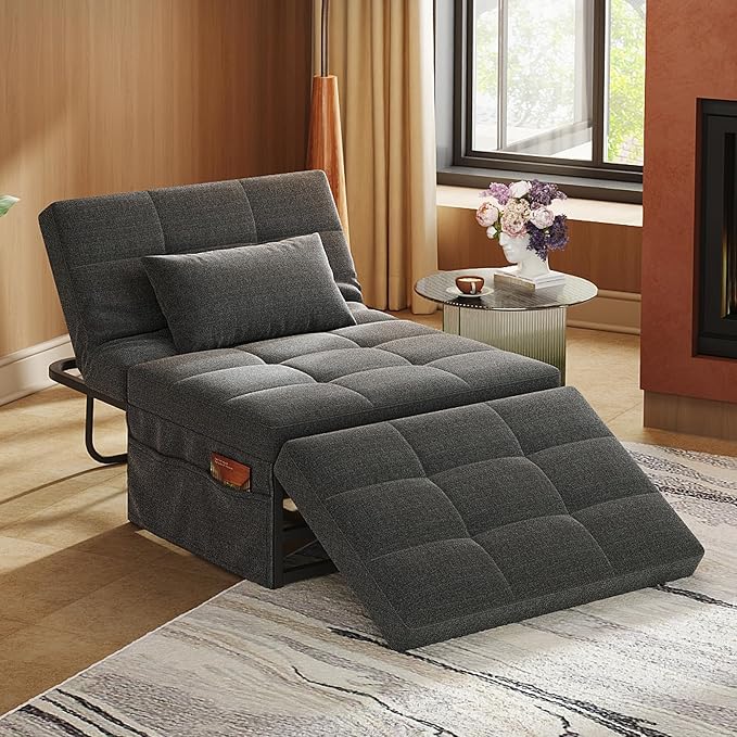 WLIVE Folding Ottoman Bed, Sleeper Chair, 4-in-1 Multi-Function, Convertible - Image 7