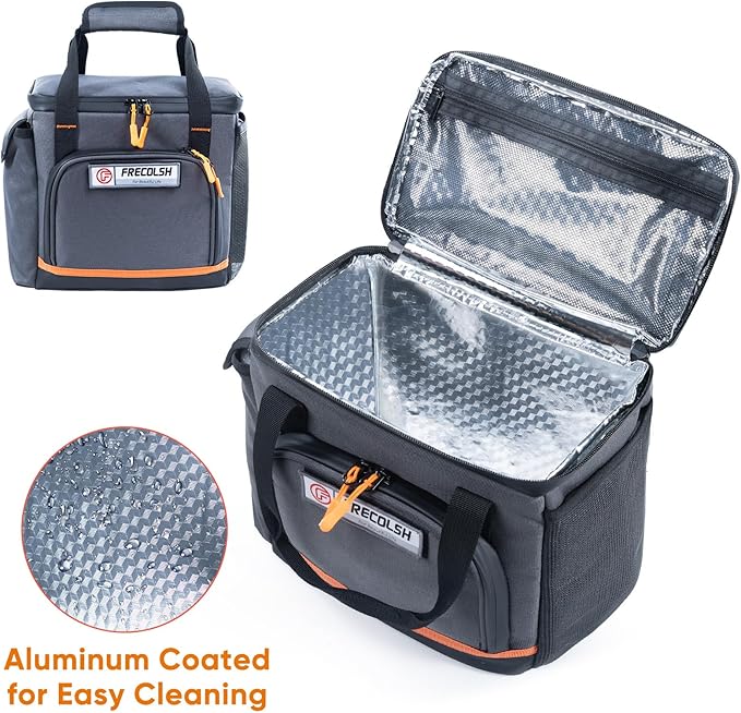 FRECOLSH Travel Carrying Case Compatible with Jackery Explorer 300/240/160, Portable Power Station Storage Case with Water- proof Bottom and Front Pockets for Jackery Accessories Solar Generator