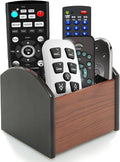 Coideal Remote Control Holder Caddy Wood, Rotating Wooden Pen Pencil Holder by Coideal