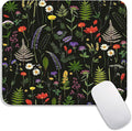 Armanza Square Mouse Pad Flowers,Personalized Premium-Textured Custom Mouse Mat Design,Washable Mousepad Cloth,Non-Slip Rubber Base Computer Mouse Pads for Wireless Mouse