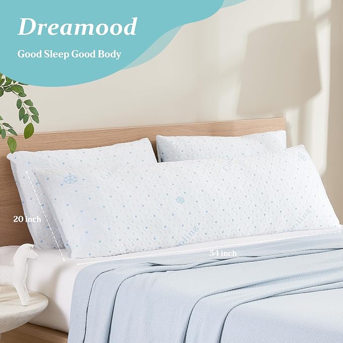 Dreamood Cooling Body Pillow Shredded Foam - Image 4