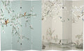 Red Lantern 6 ft. Tall Double Sided Birds and Plum Blossoms Canvas Room Divider by RedLantern