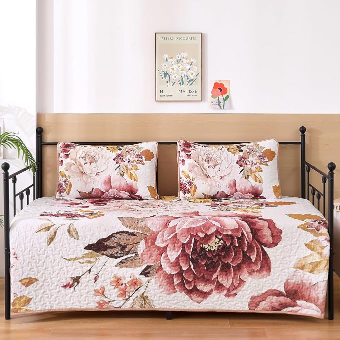 WONGS BEDDING Quilt Queen Size, Soft Microfiber Lightweight Farmhouse Bed Cover - Image 7