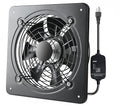 12 Inch Window Exhaust Wall Mounted Ventilation Basement Extractor Industrial Fan 720 CFM High-Speed1460 RPM Industrial Fan for Home Garage Office Commercial Use (12 Inch+Speed Control)