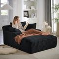 Oversized Chaise Lounge Chair Indoor, Comfy Fluffy Cloud Couch, Modern Deep by JEEOHEY