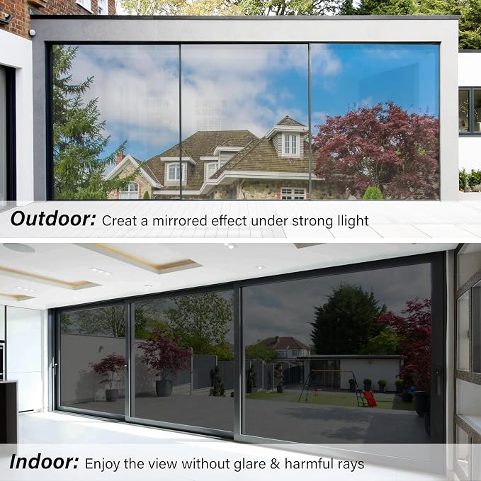 Kromapolis One Way Window Tint Film, 45.2″ x 78.7″ | Heat Control Anti UV - Image 2