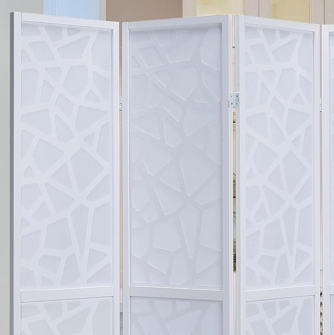 Roundhill Furniture Giyano 4 Panel Screen Room Divider - Image 5