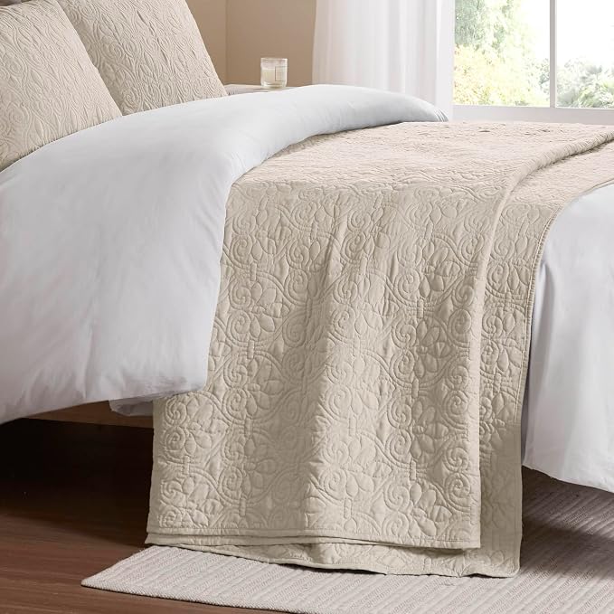 Madison Park Quebec Twin Size Quilt Bedding Set - Image 11