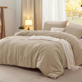 Bedsure Oversized Queen Comforter Set, Khaki Soft Prewashed Bedding by Unknown