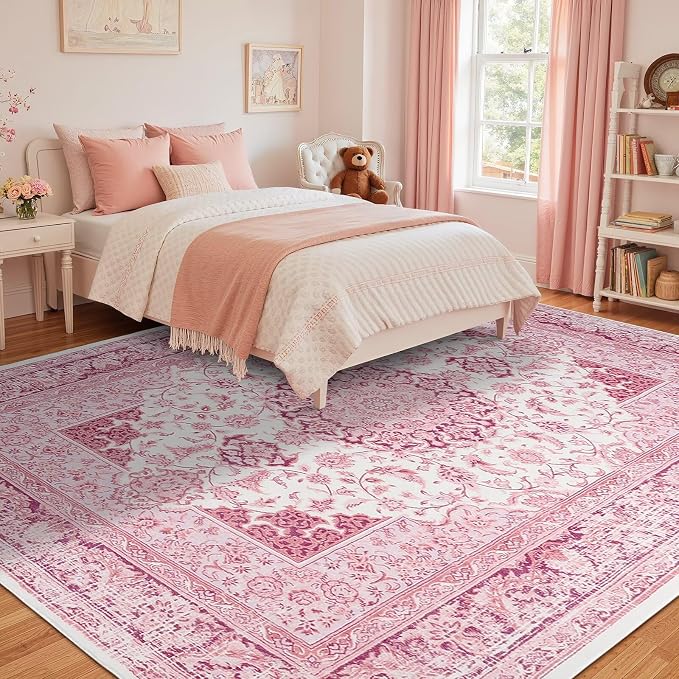 Macgace Washable Vintage Area Rug - Image 2