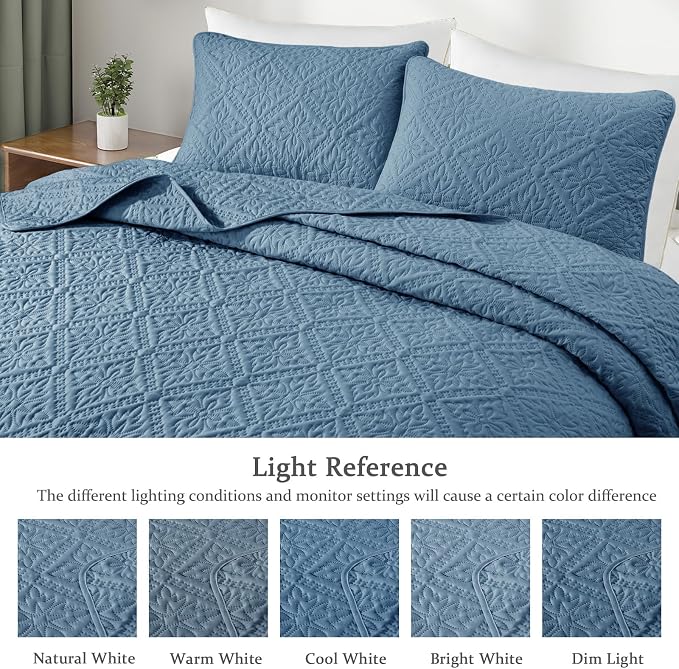 Exclusivo Mezcla Full Queen Quilt Set, All Season Bedding - Image 3