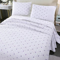 ROOMLIFE Quilt Set King Size 3D Floral Embroidery Pattern 3-Piece Cotton by ROOMLIFE