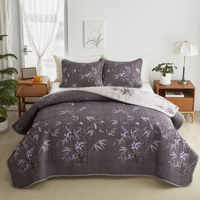 Flysheep Quilt Set 2 Pieces Twin Size, Soft Microfiber Lightweight Bed Cover by Flysheep
