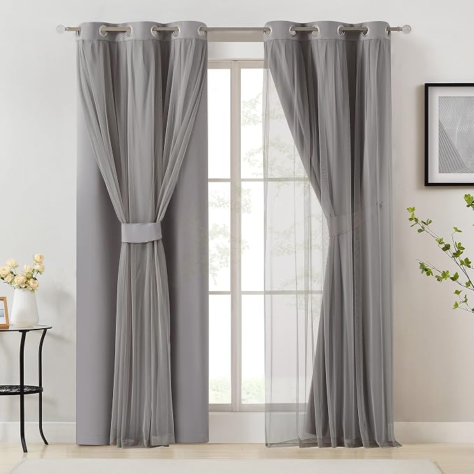 Bujasso Grey 90% Blackout Curtains - Image 7