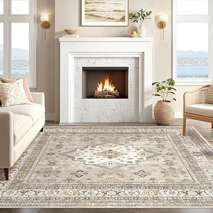 cotiled 6x6 Area Rug for Living Room, Traditional, Dining Room, and Home Office - Image 5