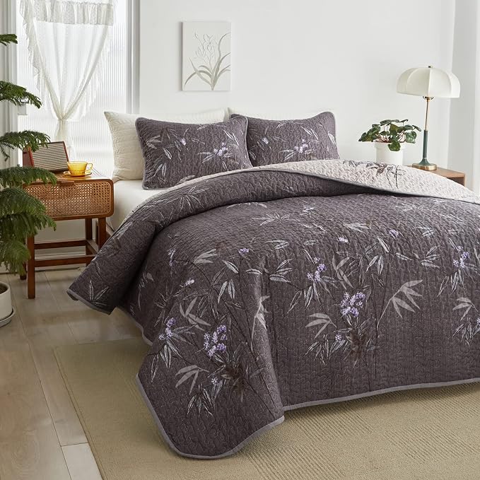 Flysheep Quilt Set 2 Pieces Twin Size, Soft Microfiber Lightweight Bed Cover - Image 7