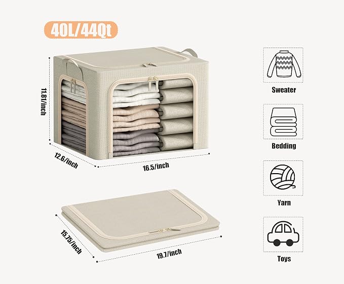 3 Openings Clothes Storage Bins - Image 6