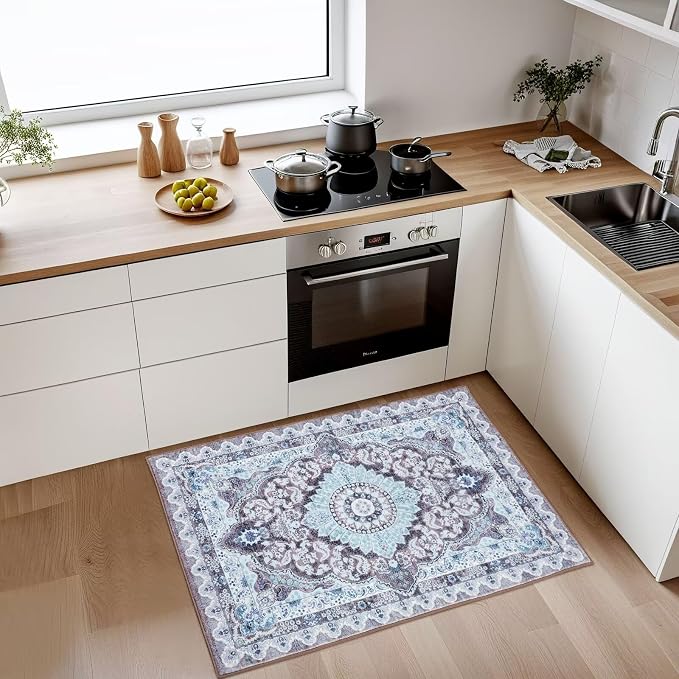 Macgace Washable Vintage Small Area Rug - Image 3
