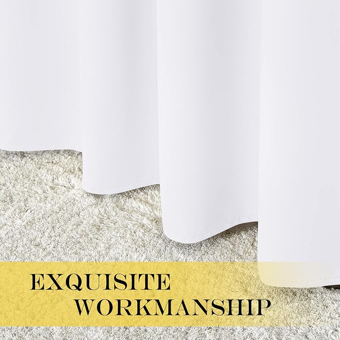 NICETOWN White Room Darkening Curtain 95 inches Long - Image 8