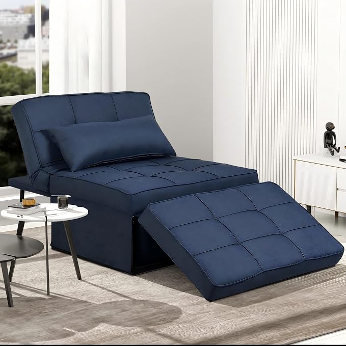 Sofa Bed, 4 in 1 Multi-Function Modern Folding Ottoman Convertible Bed by Diophros