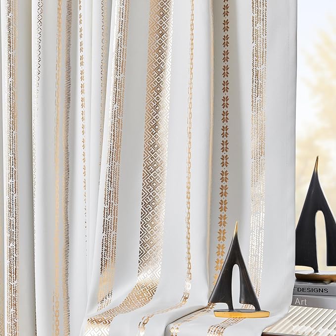 jinchan Boho Blackout Curtains 84 Inches Long by JINCHAN