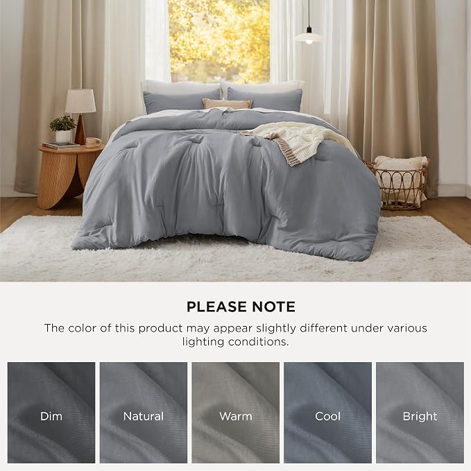 Bedsure Oversized King Comforter Set, 3 Pieces GentleSoft™ Bed Set, 1 - Image 7