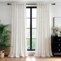 Deconovo Sheer Curtains, Light Filtering Linen Blend Drapes by Unknown