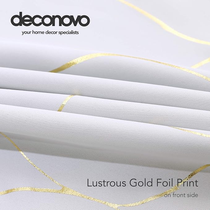 Deconovo Curtains for Living Room, Pattern Blackout Curtains 96 Inches Long | - Image 8
