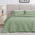 Love's cabin Twin Quilt Bedding Set Sage Bedspreads by Lovescabin