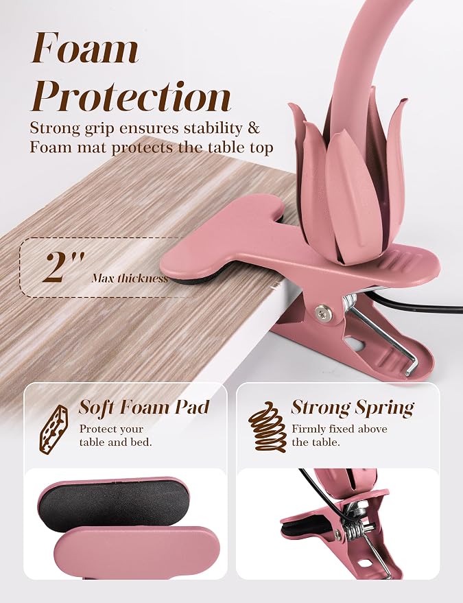Flower Clip On Desk Lamp for Home and Dorm - Image 5