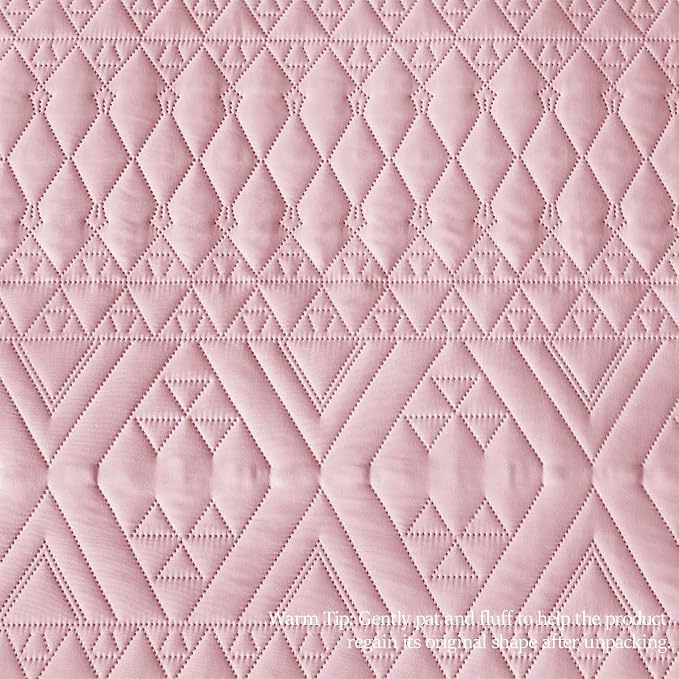 akkialla King/Cal King Quilt Set, Boho Geometric Pattern, Soft All-Season - Image 8
