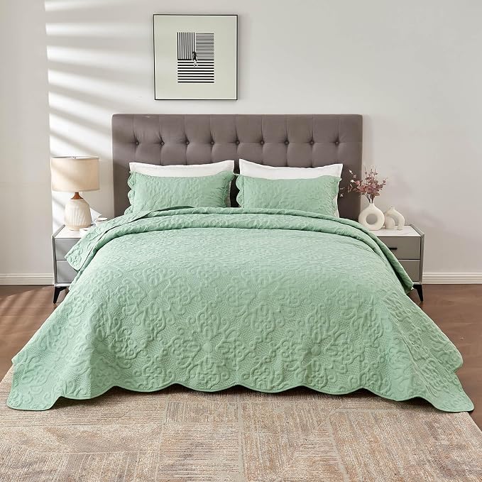 Kingnex Oversized King Bedspreads 128x120 - Image 3