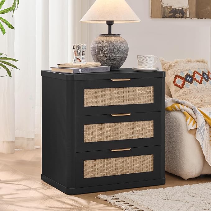 LEYAOYAO Rattan 23" Nightstands Set of 2 - Image 5