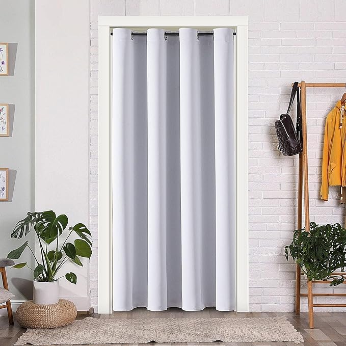 ChrisDowa Blackout Curtains for Bedroom 84 Inch Door Curtain, 1 Panel | 52W x by ChrisDowa