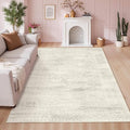 Latte&Fog Vintage 5x7 Washable Neutral Area Rugs, Ivory Rug by LatteFog