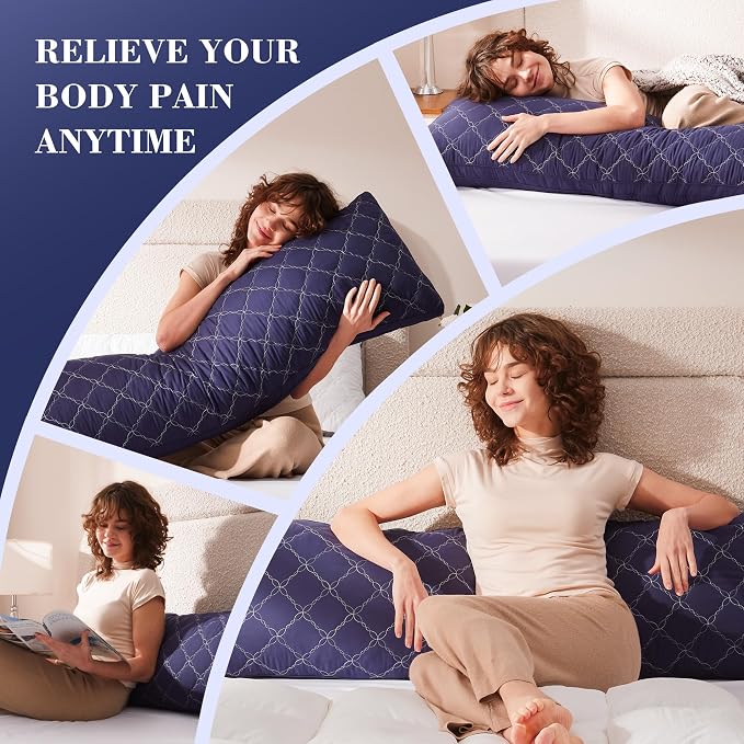 Decroom Memory Foam Body Pillow 20x54 Inch, - Image 2