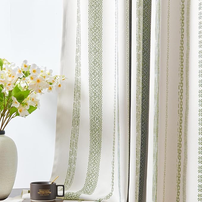 jinchan Boho Blackout Curtains 63 Inch Length - Image 3