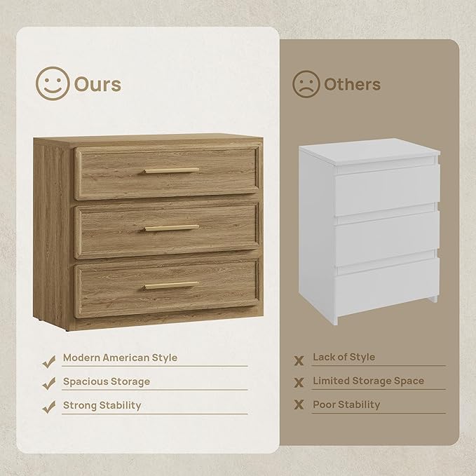 SICOTAS Oversized Night Stand Set 2 - Image 5