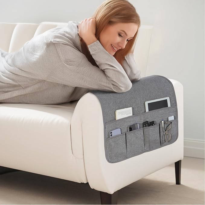 Armchair Caddy for Couch Linen Remote Control Holder - Image 7