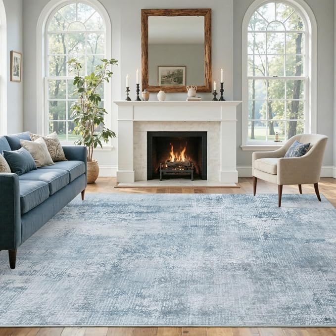 5x7 Ft Area Rugs for Living Room, Soft Non-Slip Washable Rugs Modern Abstract - Image 3