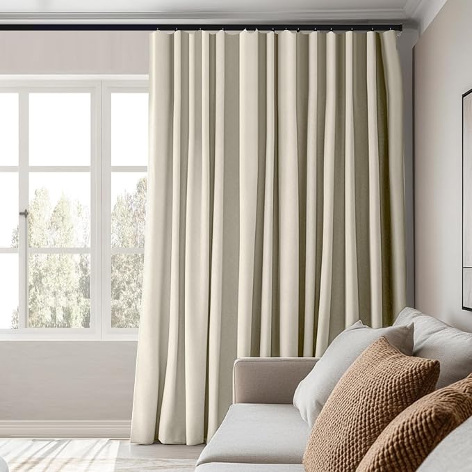 Room Divider Curtains Total Blackout Privacy Curtain Panel Room Thermal - Image 5