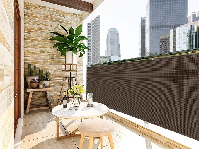LOVE STORY 3.3' x 19.7' Balcony Privacy Screen Cover - Image 3