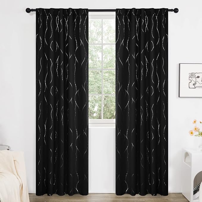 Deconovo Blackout Back Tab Curtains - Image 2