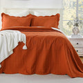 Cmfshape Oversized Floral Embroidery Quilt Set, 3 Pieces Super King Quilt by cmfshape-quiltset