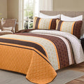 Dinjoy Quilts King Size, Striped Bedspread Bedding Sets, Coverlet Bed Sets by DINJOY