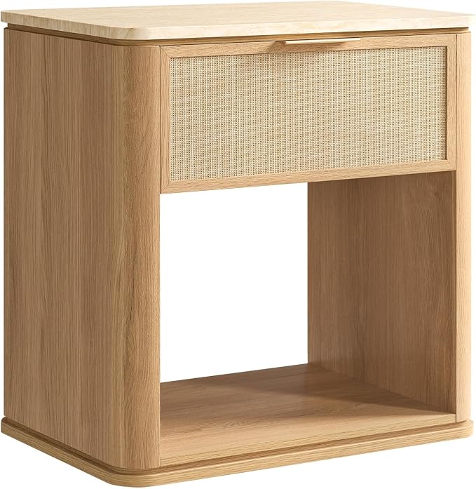 Night Stand, 23.11" W Rattan Nightstand - Image 8
