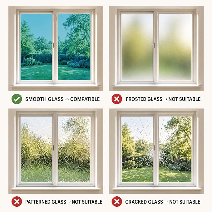 One Way Privacy Window Film Static Cling Mirror Tint 29.5Inx6.5Ft | Heat - Image 8